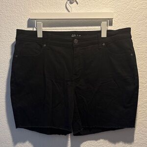 Style & Co. Black Denim Jean Shorts